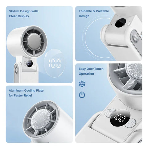 Portable folding Turbo Cooling Fan